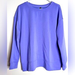 Purple Mindetta women’s crew neck sweatshirt size Large